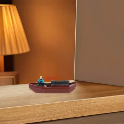 Ornement De Voilier Miniature Bateau Décoration Paysage D'armoire - Photo 1/4