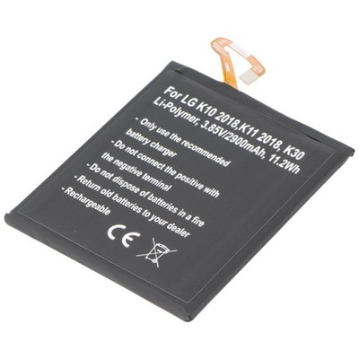 Akku passend für LG K10 2018, K11 2018, K30, Li-Polymer, 3,85V, 2900mAh, 11,2Wh,