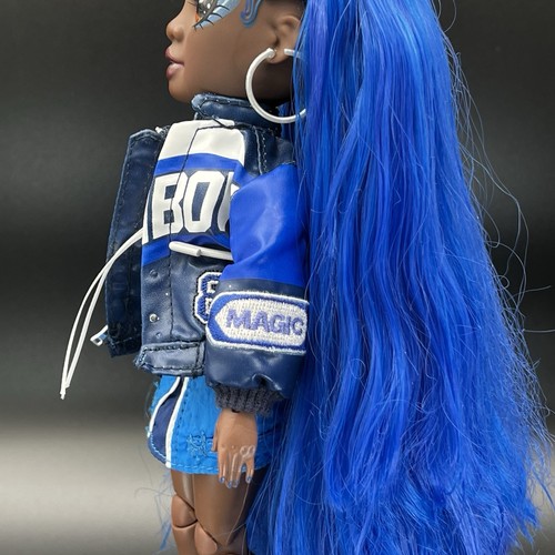 2022 Rainbow High Coco Vanderbalt Doll with Cobalt Blue/Navy/White Outfit - Picture 14 of 24