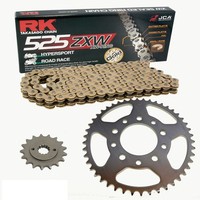 Kettensatz Suzuki GSR 750 11-17 Kette RK GB 525 ZXW 112 Offen Gold 17/42