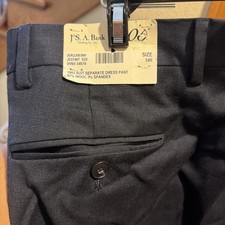 NWT Jos. A. Bank Navy Size 34R 1905 Suit Dress Pant Unhemmed , MRSP 159.00 Wool