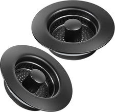 Kitchen Sink Drain Strainer 2 Pack, 304 Stainless Steel Pop up Sink Stopper, Ant