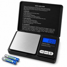 Digital Scales 0.01g 200g Jewellery Gold Gram Weighing Small Pocket Precision
