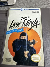 The Last Ninja NES Has Inserts No Manual Authentic  *Box Issues