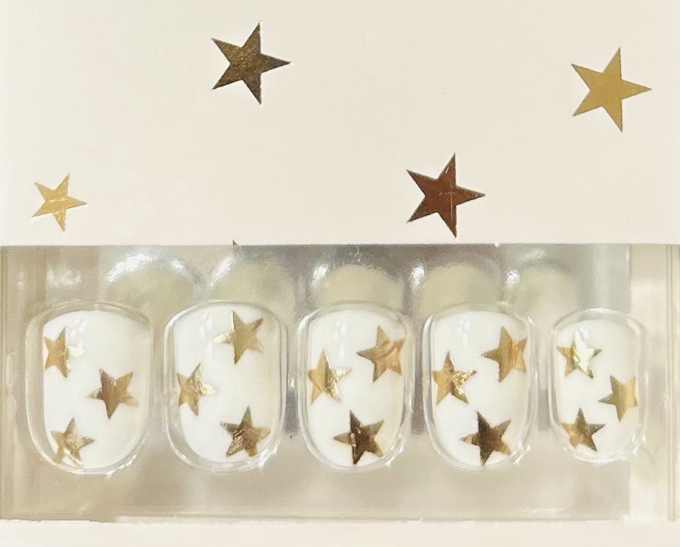 Red Aspen Press On Nails Short Square Stars Boots With The Spurs, Shelly ⭐️