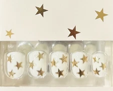 Red Aspen Press On Nails Short Square Stars Boots With The Spurs, Shelly ⭐️