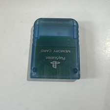 Sony PlayStation OEM Official 1 PS1 PSX Memory Card SCPH-1020 BLUE TESTED Clean