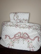 Pottery barn LoveShackFancy Bow Embellished Quilt King  1 Standard Sham