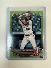 2025 Bowman - Prospects Khadim Diaw #BP-77 Neon Green /399 (RC)