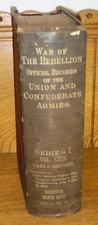 Antique Book- War Of The Rebellion Official Records Series 1 Vol. 29 Part 1 1890