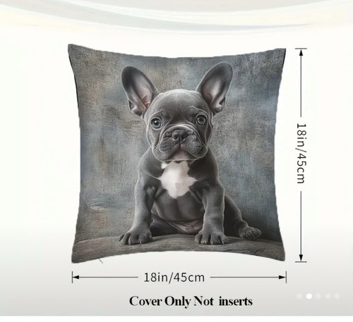 French Bulldog Puppy Pillow Cover - Picture 2 of 4