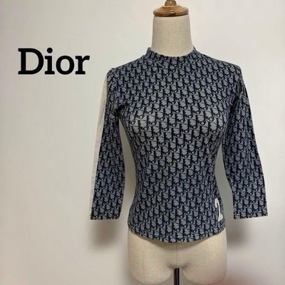 Christian Dior by John Galliano Trotter Monogram Long Sleeve Top