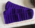 NEW Crochet Scarf - Deep Purple FREE US SHIPPING — photo 1
