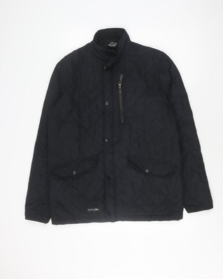 Trespass Herren Steppjacke schwarz M Stehkragen