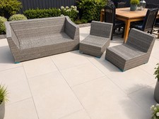 Rattan Garden Sofa Set - Frames Only/No Cushions Garden Furniture