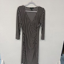 Lauren Ralph Lauren Women's Faux Wrap Dress EUC Lg