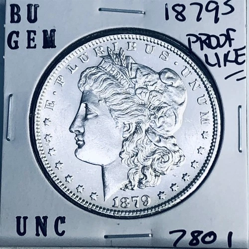 1879 S BU GEM MORGAN SILVER DOLLAR UNC MS+++ U.S. MINT RARE COIN 7801