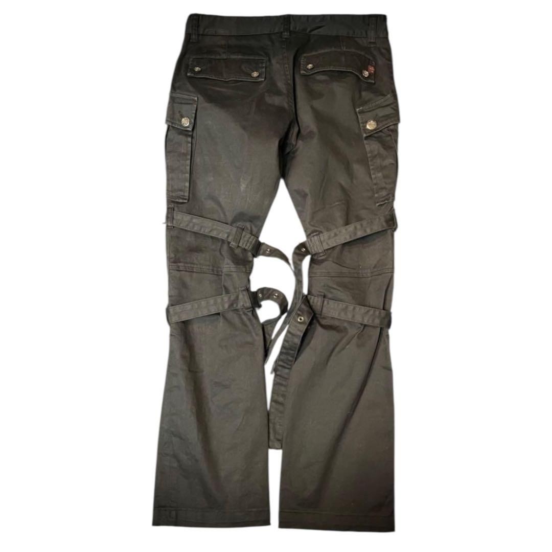 KMRii IF SIX WAS NINE Strap Cargo Pants Size 44 Dark Red Rum