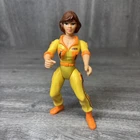 1988 April O’Neil Teenage Mutant Ninja Turtles TMNT Vintage Figure Blue Stripe