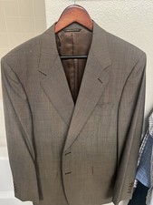 CANALI Mens Finest Quality Wool Blazer-Brown Pattern-US Size 50R-Made In Italy