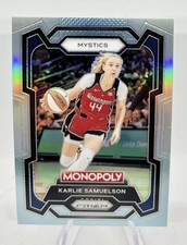 2024 Prizm Monopoly WNBA Karlie Samuelson Mystics LIGHT BLUE Prizm 141/199 #33!
