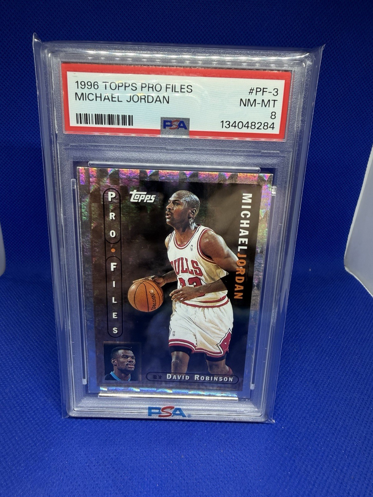 1996 Topps Pro Files - Michael Jordan # PF-3 - PSA 8 - Chicago Bulls