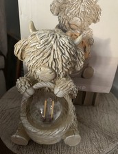 NEW Next Natural Hamish The Highland Cow with Basket Feature Battery Table Lamp