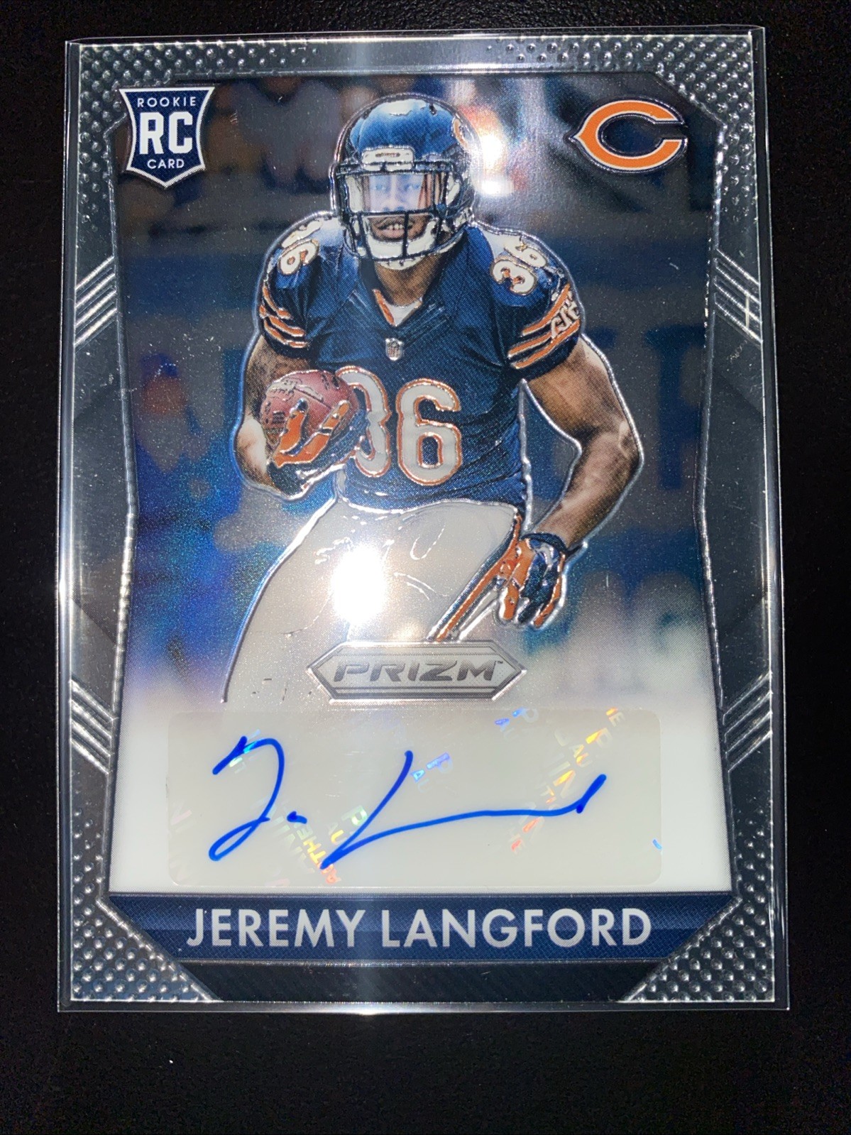 Jeremy Langford Panini Prizm Rookie Signatures #RSJL Base