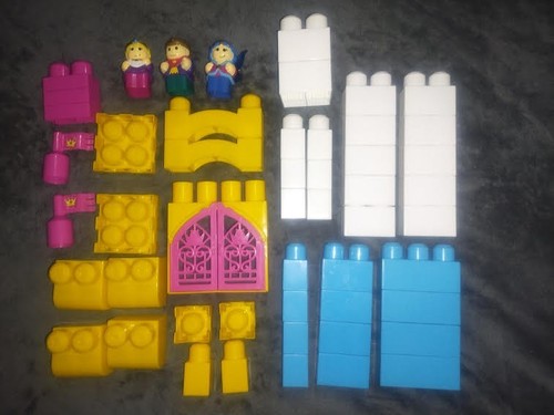 Mega Bloks 8540 Crystal Palace Build N Play Castle With Sound - 53 Pieces - Picture 2 of 3