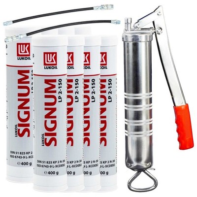 Universalfett Fett Lithium Lukoil Signum LP 2-150 8 X 400g + Fettpresse BockTec