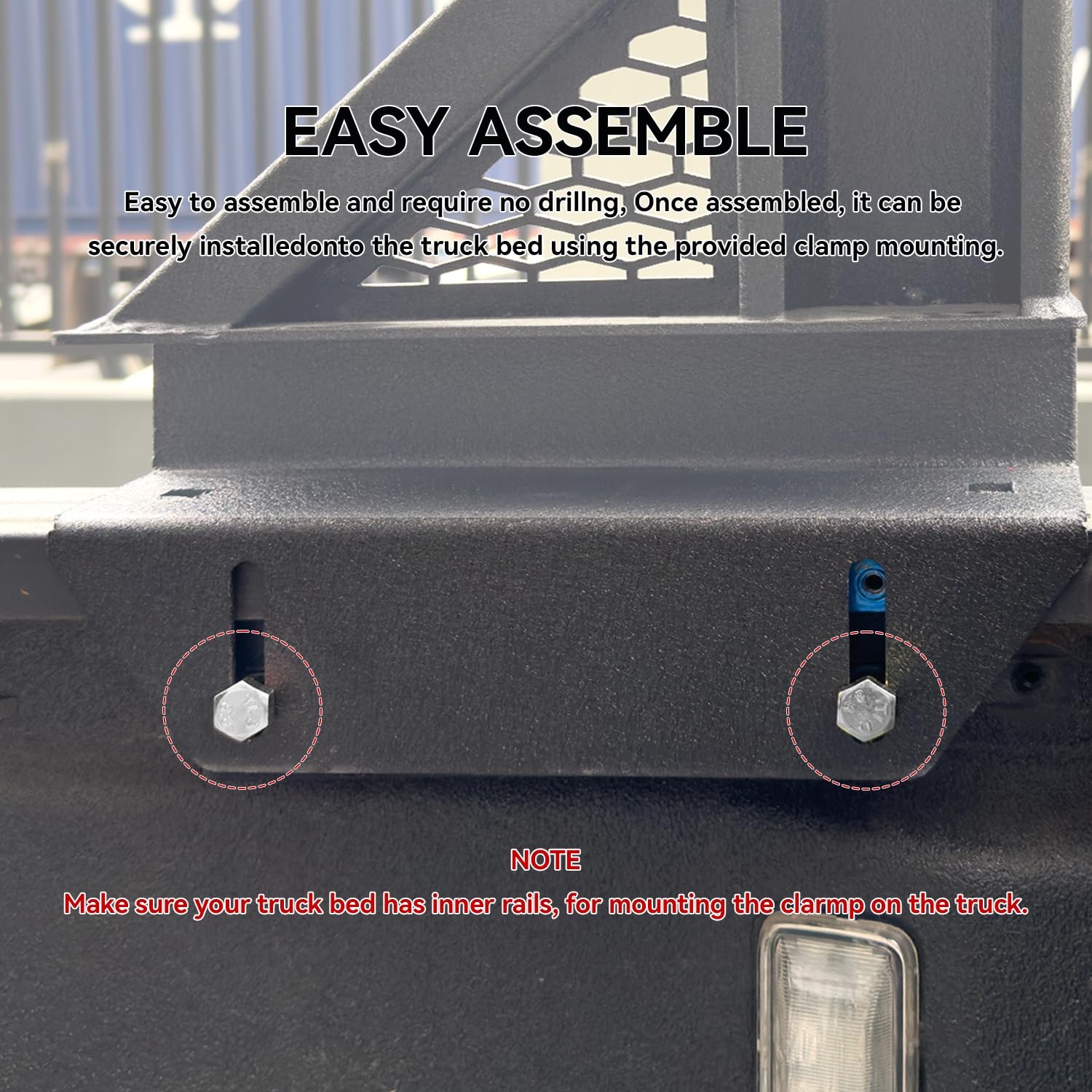 Universal Heavy Duty fruck Bed Rack - Adjustable Height Extendable Aluminum