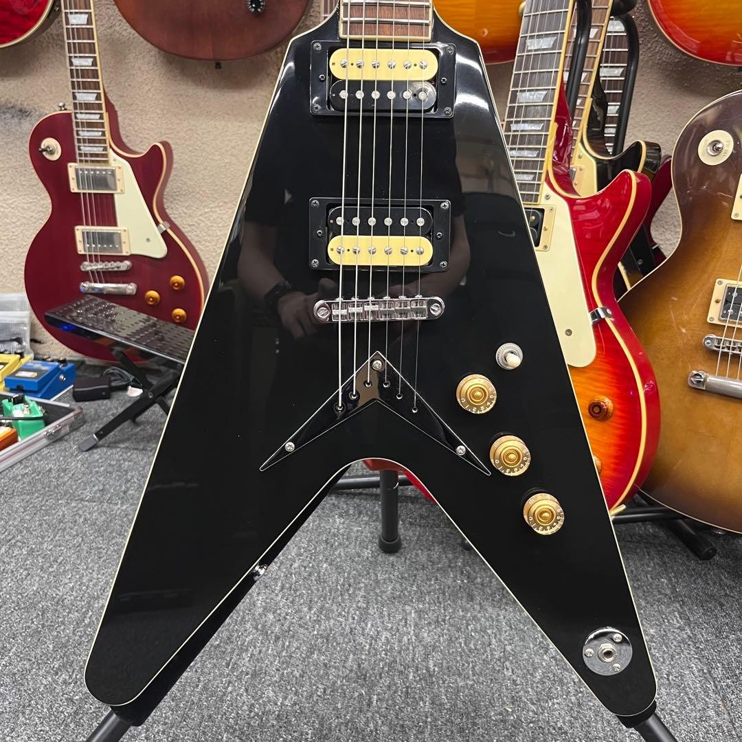 DEAN Flying V 79V Black Electric Guitar with Case
