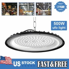 500W Super Bright Warehouse LED UFO High Bay Lights Factory Shop GYM Light Lamp