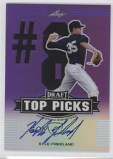 2014 Leaf Metal Draft Top Picks Purple Prismatic /10 Kyle Freeland #TP-KF1 Auto