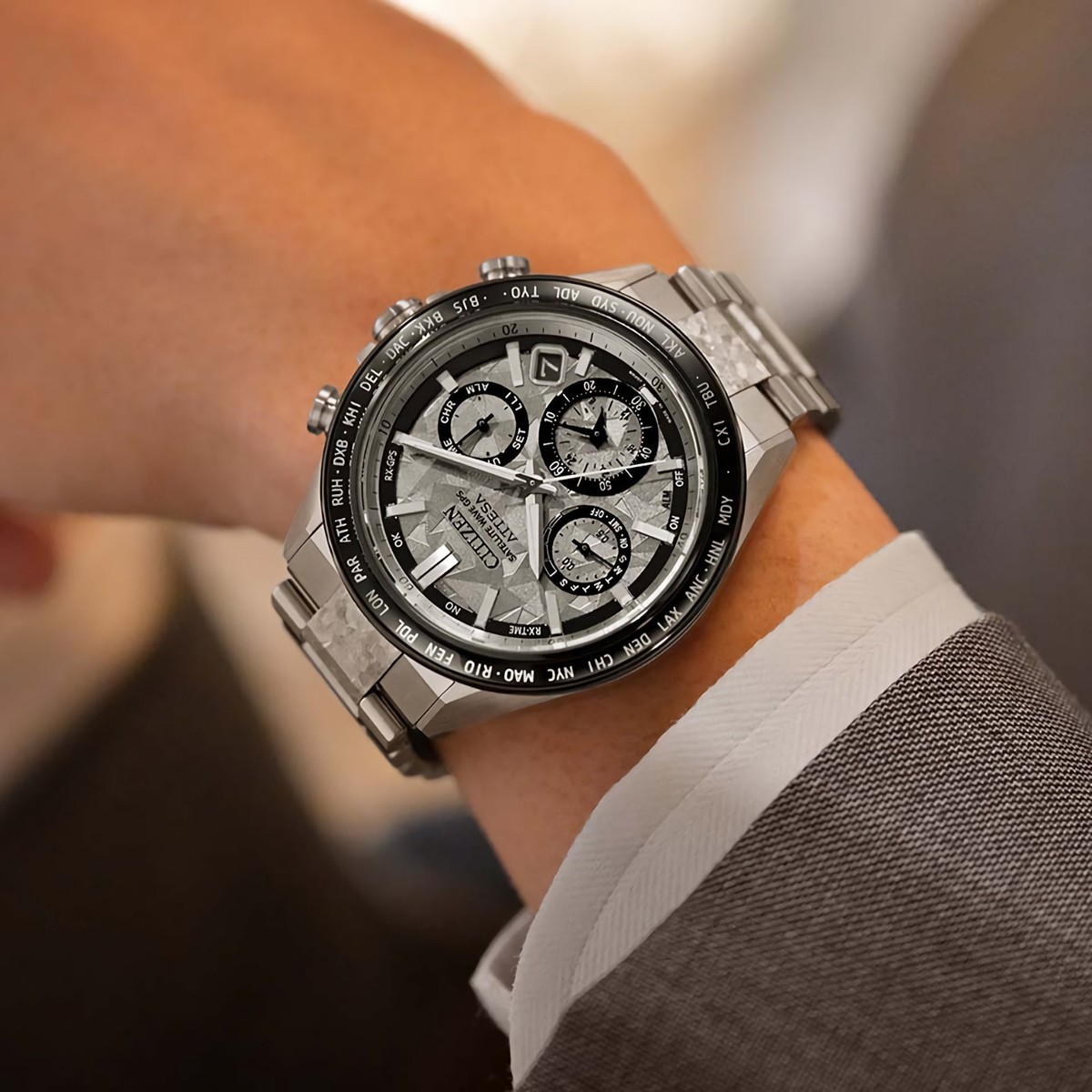CITIZEN ATTESA Platinum Shine CC4076-65A Chronograph Titanium