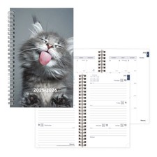 2025-2026 Blueline Academic Weekly/Monthly Planner, 8" x 5", 100 Recycled, Cat