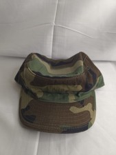 US Army Military Woodland Camouflage USGI Patrol Cap Hat Cover SIZE 7 1/4