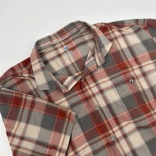 Kuhl Mens Plaid Short Sleeve Tapered Fit Button Up Shirt XXLarge Outdoor