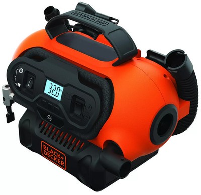BLACK+DECKER BDCINF18N-QS 12V Portable Air Compressor - Orange/Black