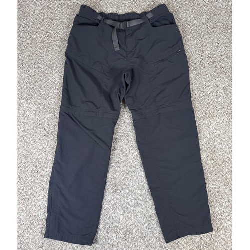 The North Face Pants Mens Large Black Convertible Hiking Zip Off Cargo Gorpcore