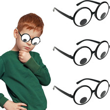 Googly Eyes Glasses, Funny Glasses Pranks Toy, Novelty Shaking Giant Eye Glasses