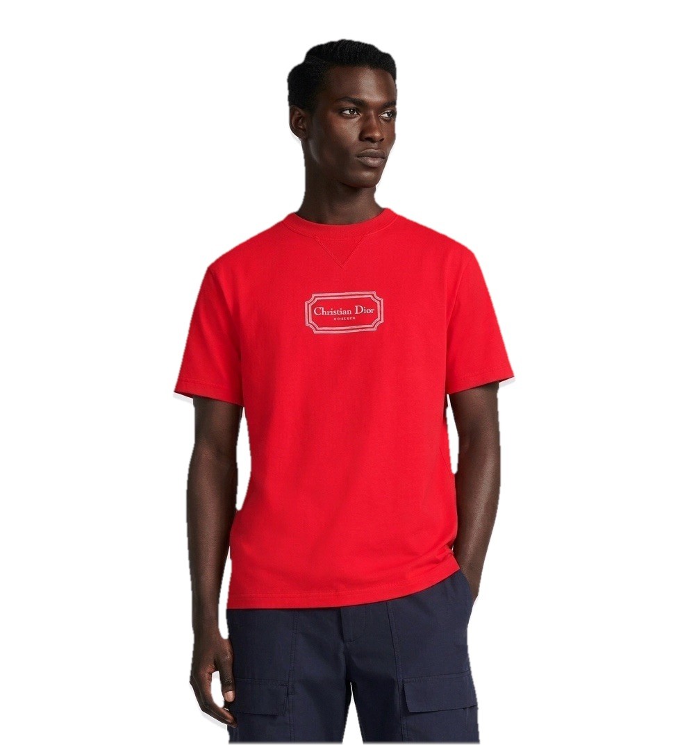 Christian Dior Couture Relaxed-Fit Red Tshirt NEW SPRING 24