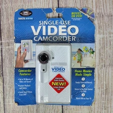 One Time Use Flip Pure Digital Video Camcorder Collectible New Sealed Vintage