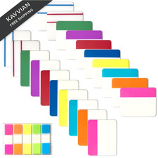 Sticky Index Tabs Book Page - 500Pcs 2 Inch Writable 2x1 inches, Vibrant