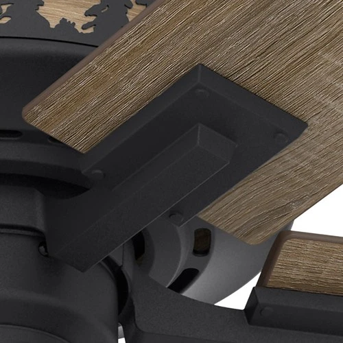 52" Hunter Mt. Vista Natural Iron LED Light Pull Chain Ceiling Fan - Picture 7 of 10