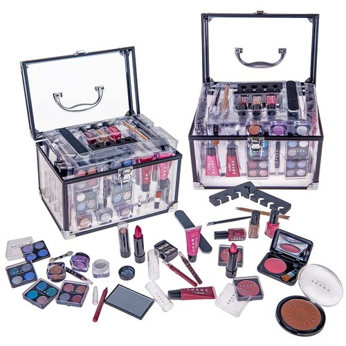 SHANY Carry All Trunk Makeup Set (Eye shadow palette/Blushes/Powder/Nail Polish - Picture 2 of 10