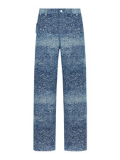 DIOR 2150 Blue Cotton Carpenter Jeans New  Authentic