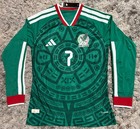 Mexico 2026 #7 G.MORA Home PLAYER VERSION Jersey Long Sleeve READ DESCRIPTION