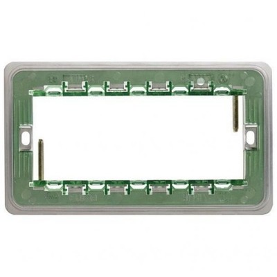 VIMAR PLANA STANDARD ENGLISCHER TRÄGER MIT SCHRAUBEN 5 MODULE GRÜN 14609