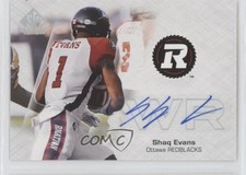 2023 SP Game Used Edition CFL Auto Shaquelle Evans Shaq Evans #CFL-SE Auto
